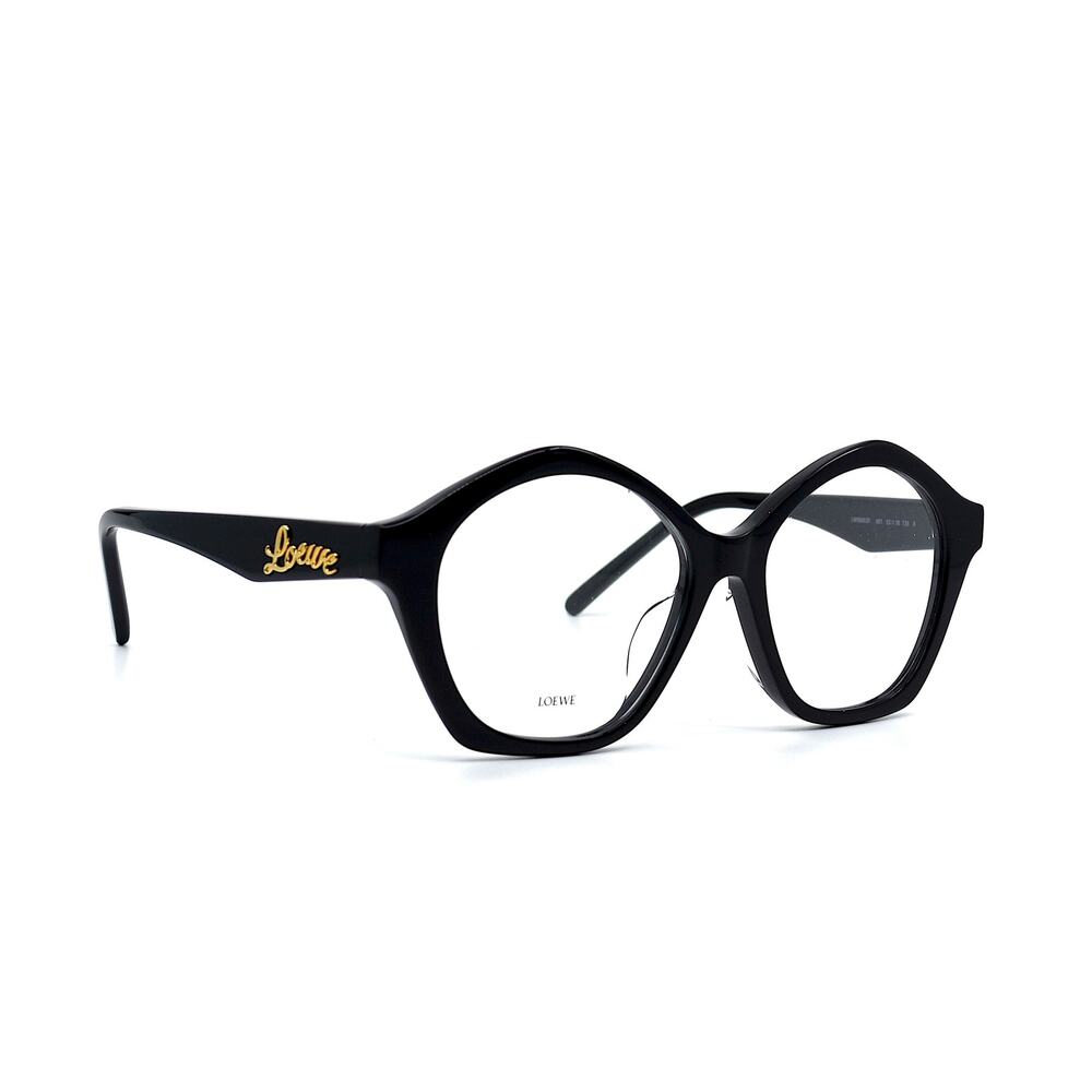 NEW LOEWE LW50053U 001 SHINY BLACK WOMEN'S EYEGLASSES FRAME - Picture 4 of 12